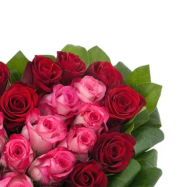 fiorista fiori di Firenze- Composizione di rose rosa e rosse Bouquet floreale