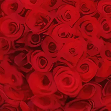 Amsterdam-Zuidoost flowers  -  100 red roses via the Florist Flower Bouquet/Arrangement