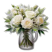 Østrig online Blomsterhandler - Ren Elegance Buket