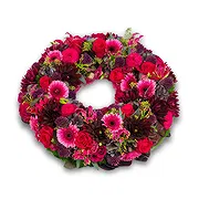 Amsterdam-Zuidoost online Florist - Red funeral wreath Bouquet