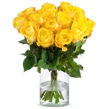 Amsterdam-Zuidoost flowers  -  Yellow roses (40 cm) Flower Bouquet/Arrangement