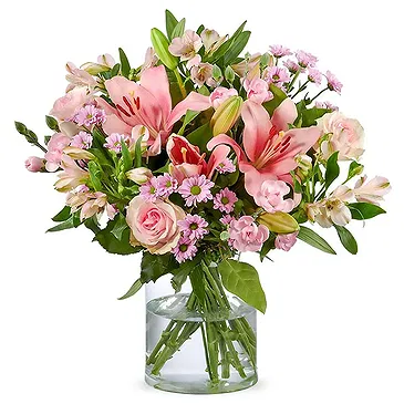 Amsterdam-Zuidoost flowers  -  Beautiful pink bouquet Flower Bouquet/Arrangement