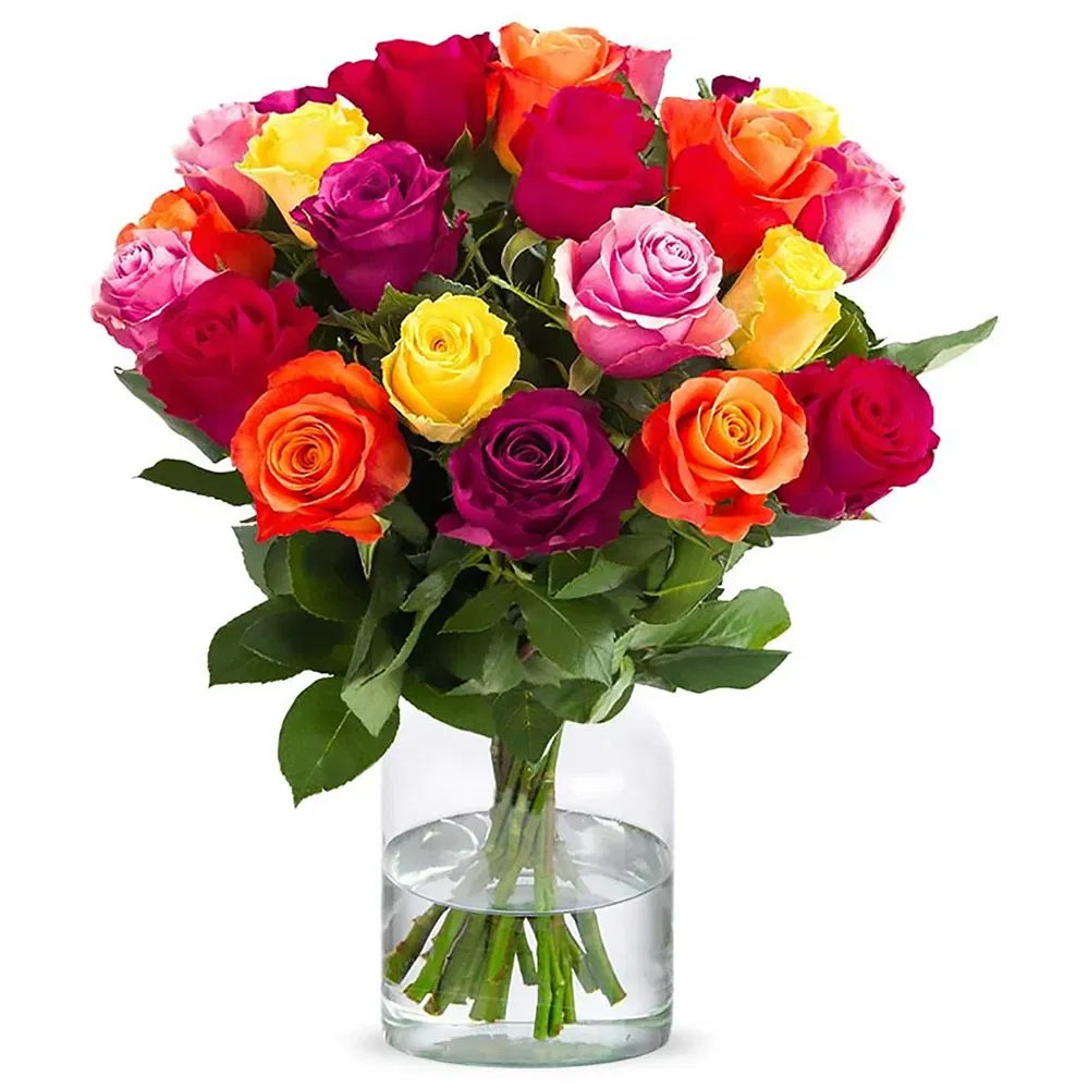 Holland bloemen bloemist- Gemengde rozen (40cm)