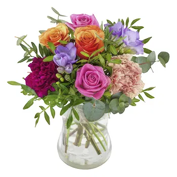 Norway flowers  -  Mixed Roses and Carnations Arrangement Flower Delivery