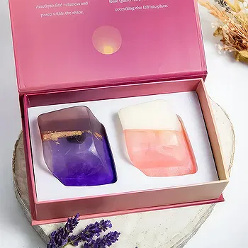 Maria Bild flowers  -  Gift Set Crystal Soaps - Amethyst & Rose Quar Flower Delivery
