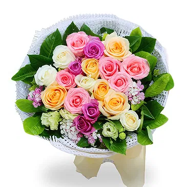 China flowers  -  Luxurious Multicolor Roses Bouquet Flower Bouquet/Arrangement