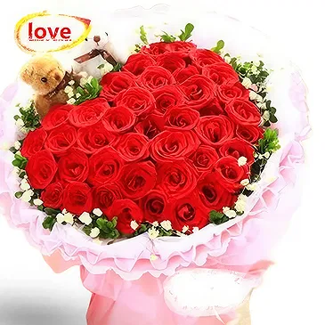 Liyang Shi blomster- Valentins roser Blomst buket/Arrangement