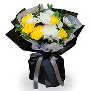 China online Florist - Elegant Chrysanthemum Sympathy Bouquet Bouquet