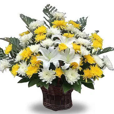 China flowers  -  Elegant White and Yellow Chrysanthemums Bouqu Flower Bouquet/Arrangement