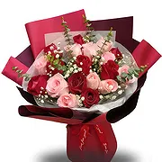 China online Florist - Bright and Vibrant Roses Bouquet Bouquet