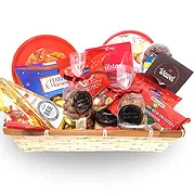 Norway online Florist - Christmas Family Gift Basket Bouquet