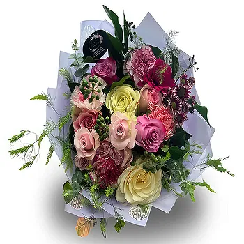 All other cities flowers  -  Joyful Mixed-Color Roses Flower Delivery