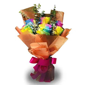Subic flowers  -  Exotic Rainbow Flower Bouquet/Arrangement