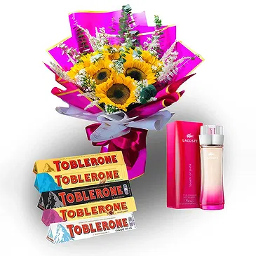 Lupi blomster- Duft og chokolade Blomst buket/Arrangement