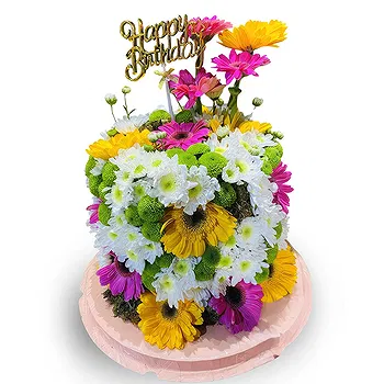 Philippines flowers  -  Floral Cake Flower Delivery