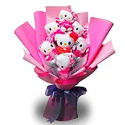 Dauis Online cvjećar - Preslatki Mini Hello Kitty slojeviti buket Buket
