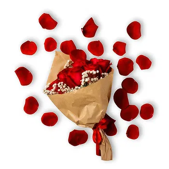 Braga flowers  -  Elegant Rose & Gypsophila Bouquet Flower Delivery