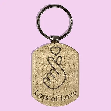 Nepal flowers  -  LoveEngrave Wooden Keyring Flower Bouquet/Arrangement