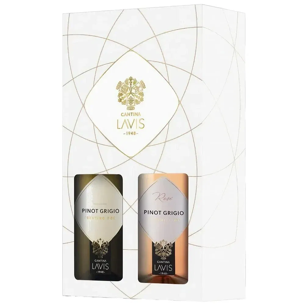 All other cities kwiaty- Zestaw upominkowy Lavis Pinot Grigio i Pinot 