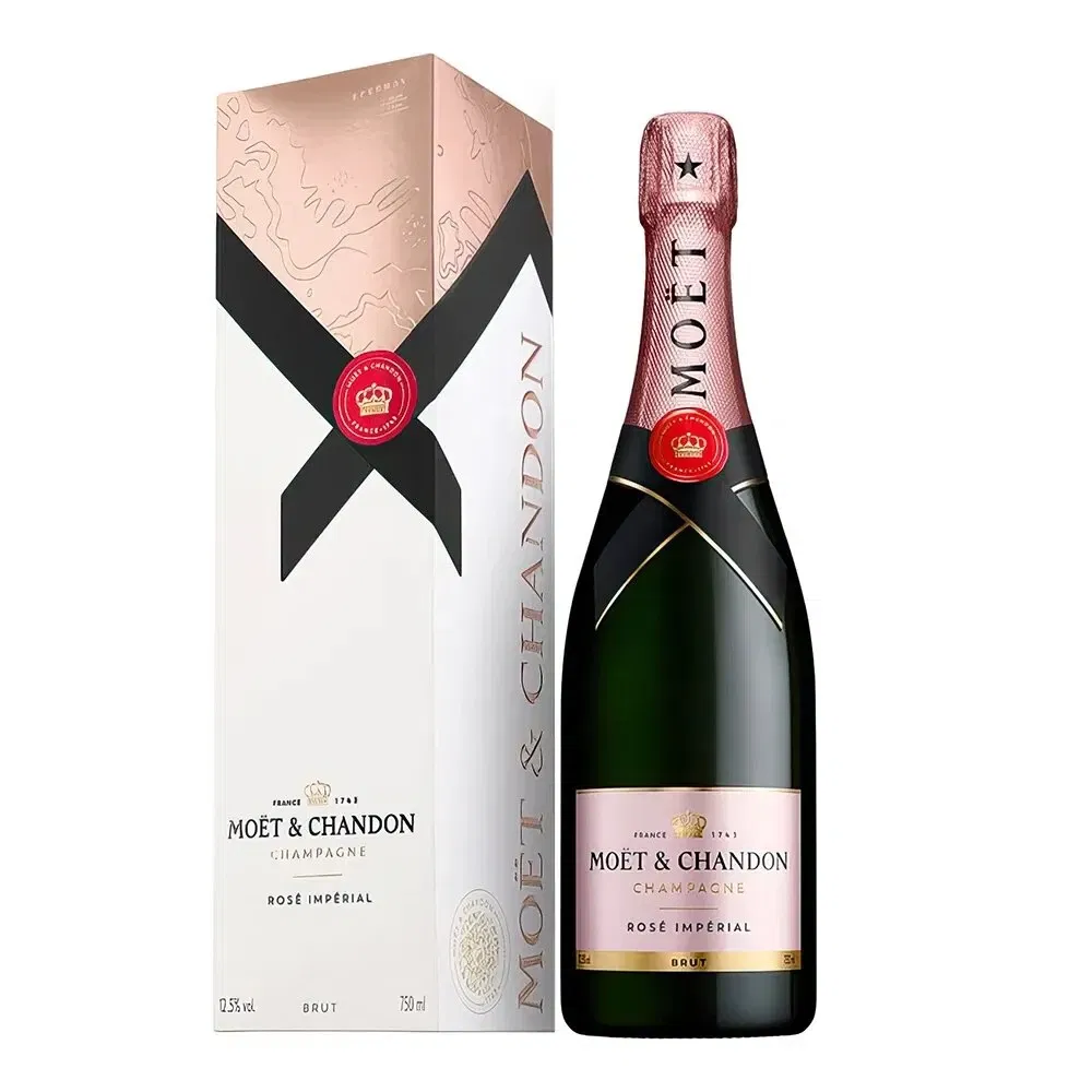 All other cities kwiaty- Zestaw prezentowy szampana Moet & Chandon Ros
