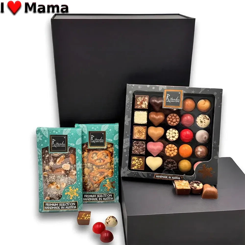 flores Alicante floristeria -  Set de regalo de chocolate con forma de buzón