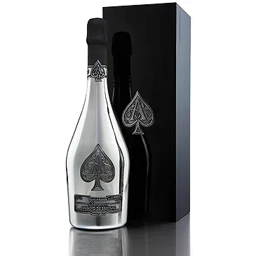 Riga-virágok- Armand de Brignac Blanc de Blancs pezsgős ajá Virágkötészeti csokor