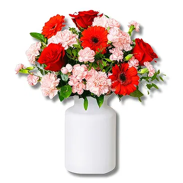 Ibiza flowers  -  Soul Love: Red Gem Harmony Flower Bouquet/Arrangement