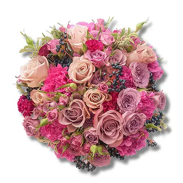 Klein-Wien Blumen Florist- Deluxe Lila Mix Bouquet/Blumenschmuck