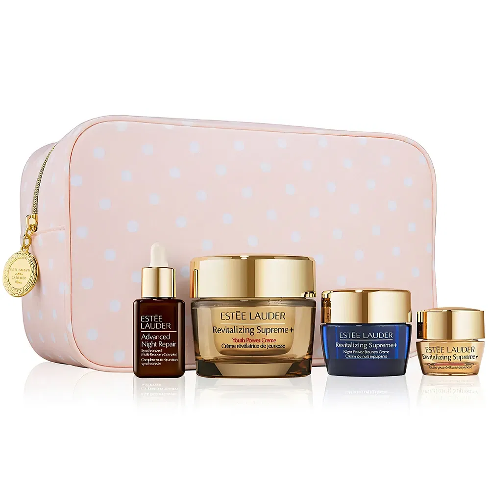 flores de All other cities- Estée Lauder revitalizando o conjunto de cuid