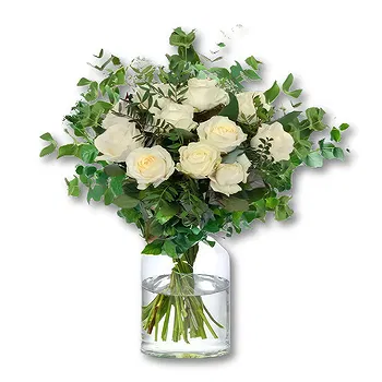 Holland flowers  -  White roses bouquet Flower Delivery