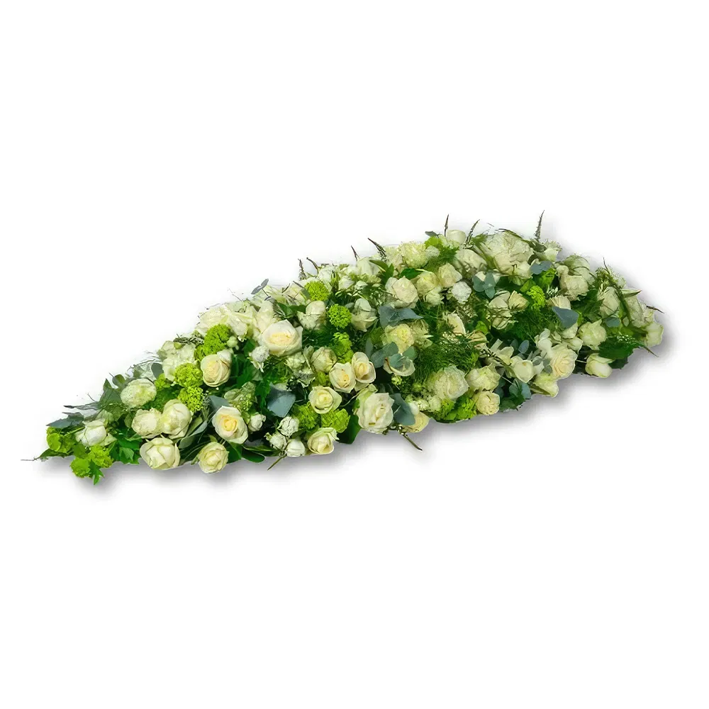 fiorista fiori di All other cities- Copribara completo 180-200 cm - Bianco e verd