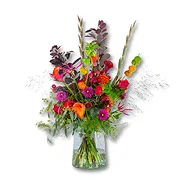 Holland online Florist - Condolence Bouquet Colorful + Vase Bouquet