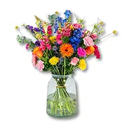 Holland online Florist - Condolence Bouquet Pluktuin + Vase Bouquet