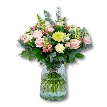 Holland flowers  -  Pink Sympathy Bouquet + Vase Flower Bouquet/Arrangement