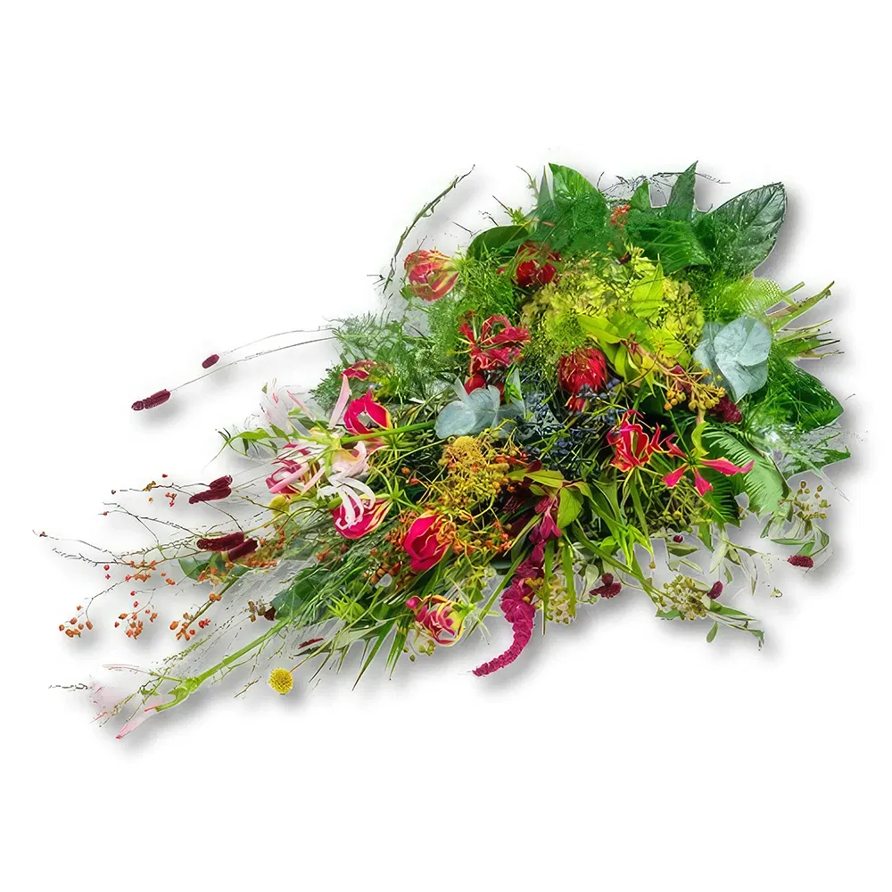 fiorista fiori di All other cities- Bouquet funebre Fiori di campo (70 cm)