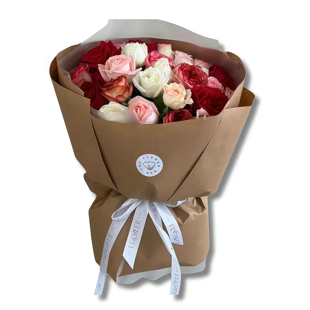 flores de Abu Dhabi- Rosas Premium de Cores Mistas