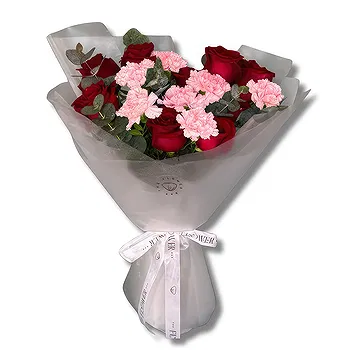 United Arab Emirates flowers  -  Premium Red Roses and Pink Carnations Flower Delivery