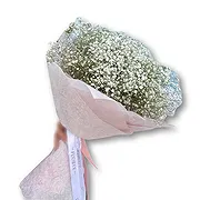 Dubai Online Blumenhändler - Eleganter Blumenstrauß mit Schleierkraut Blumenstrauß