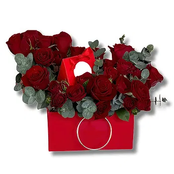 United Arab Emirates flowers  -  Chocolate and Roses Box Flower Delivery
