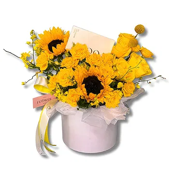 United Arab Emirates flowers  -  Bright Flowers and Chocolate Surprise Delivery