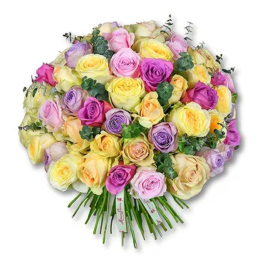 United Arab Emirates flowers  -  Mixed Pastel Rose Bouquet Flower Bouquet/Arrangement