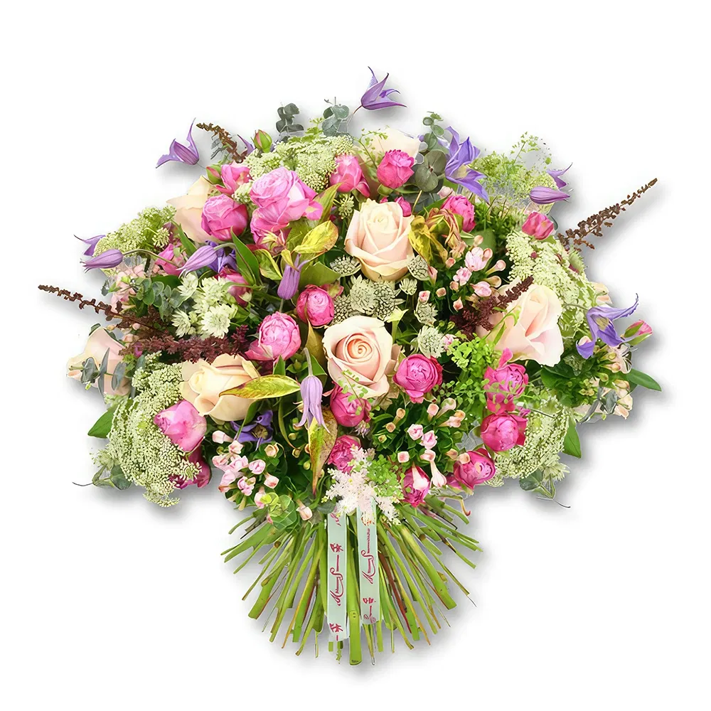 Dubai flowers  -  Bold Pink and Purple Floral Bouquet