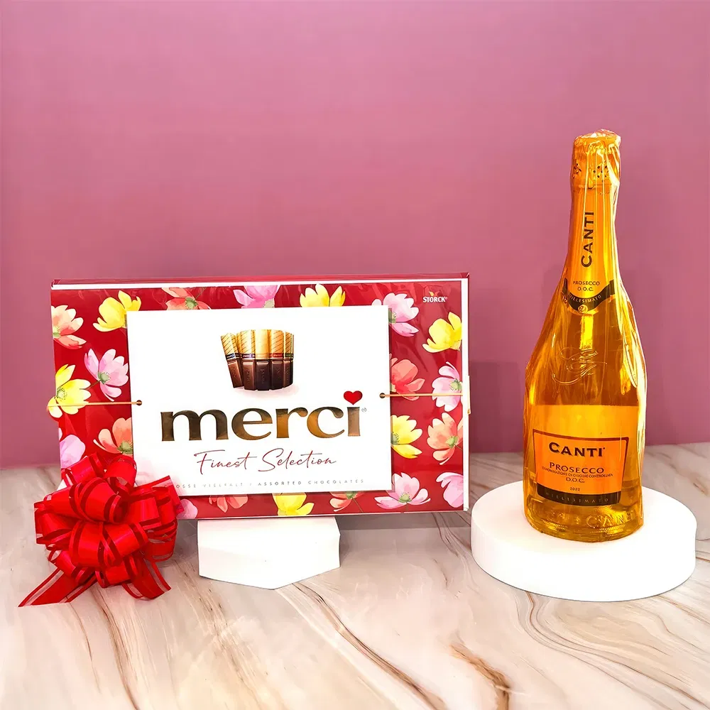 Sweden flowers  -  Prosecco and Chocolate Gift Set