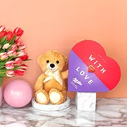 Frankfurt online Florist - Bear with Love Bouquet