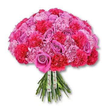 An-Najadah blomster- Rød rose og nellikbukett Blomst Levering