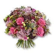 An-Najadah Online blomsterbutikk - Fyldig rosa og lilla rosebukett Bukett