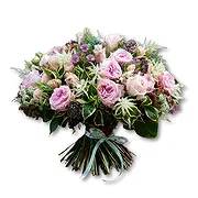 Garhoud online Florist - Soft Pink and Mauve Floral Mix Bouquet