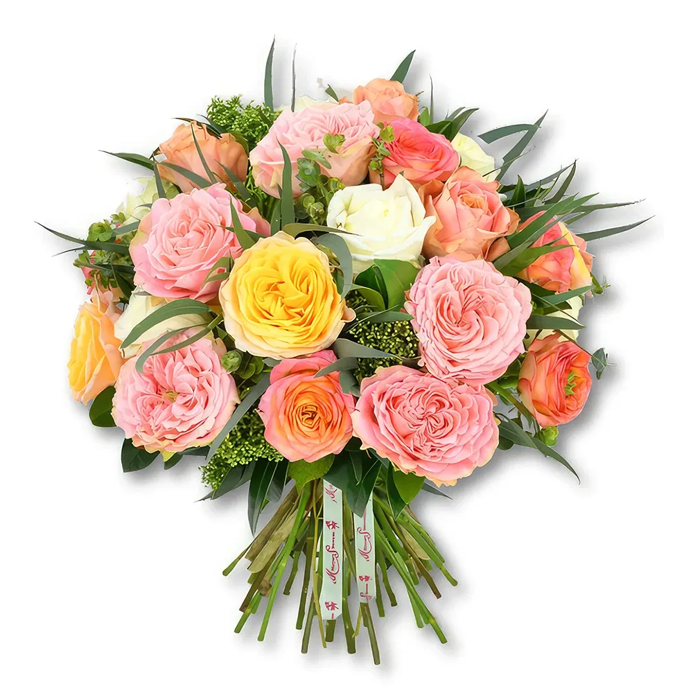 Dubai flowers  -  Colorful Garden Roses Arrangement