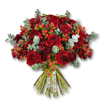 United Arab Emirates flowers  -  Elegant Red Rose and Spray Rose  Flower Bouquet/Arrangement