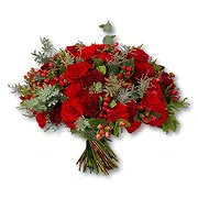 Dubai Online Blumenhändler - Romantische rote Rose und Nelke Blumenstrauß